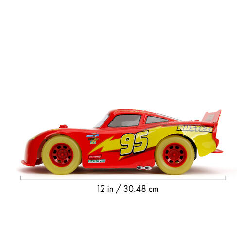Jada 1:14 Disney Pixar Cars R/C Lightning McQueen Glow Racer