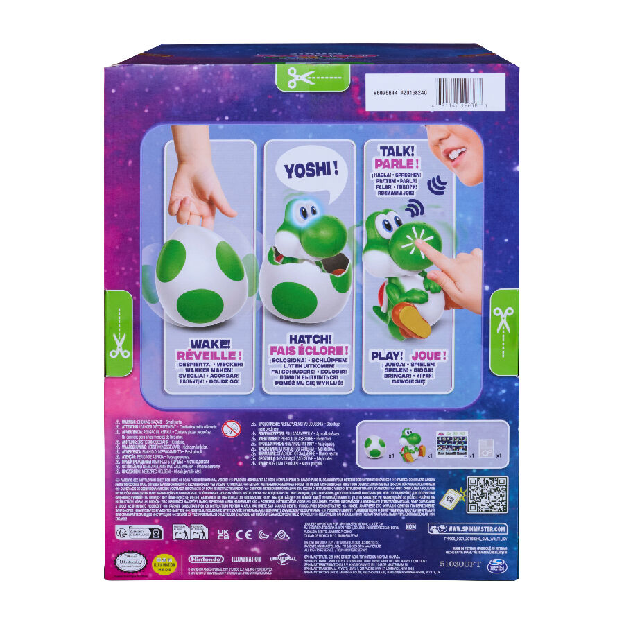 The Super Mario Galaxy Movie Interactive Yoshi Egg Action Figure