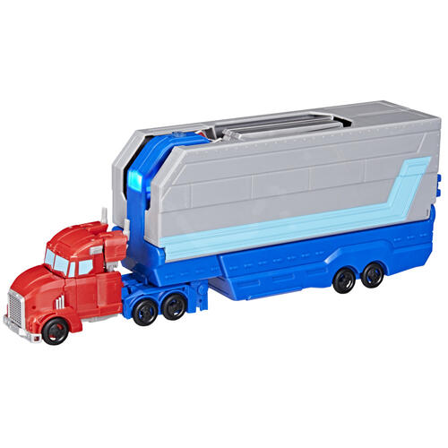Transformers EarthSpark Optimus Prime Battle Trailer Playset