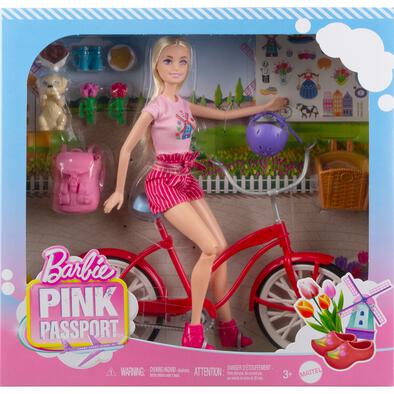 Barbie Doll & Bike Playset