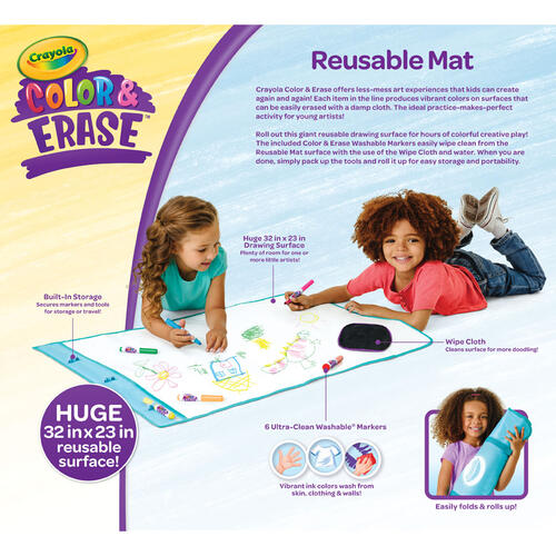 Crayola Mini Kids Doodle Magic Colour mat, Matta, Multifärg, 3 År, 6 År,  Pojke/flicka, 600 mm - Hitta bästa pris på Prisjakt