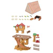 Sylvanian Families Adventure Tree House Gift Set- Camping Edition