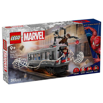 LEGO Marvel Spider-Man vs. Doc Ock Subway Train Scene 76321